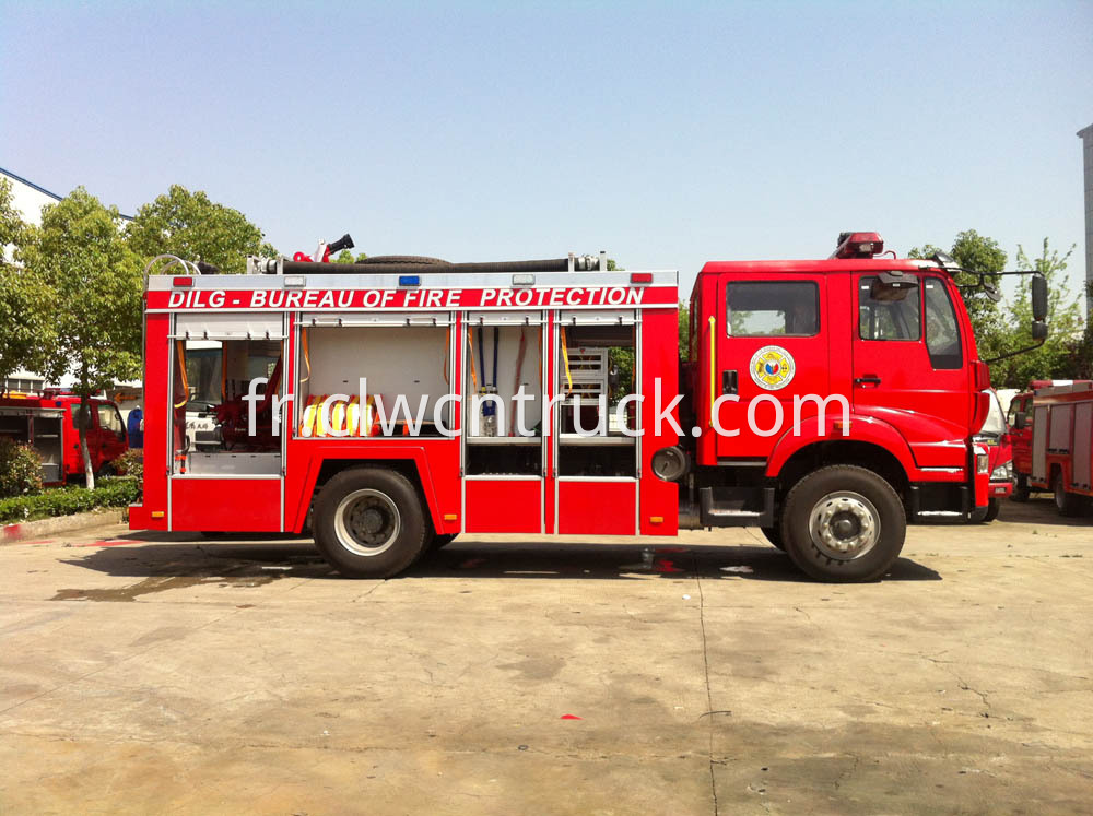 water foam fire truck 3